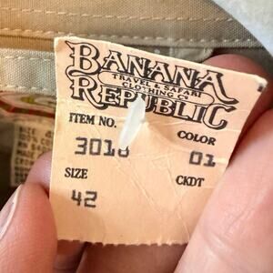 Vintage Banana Republic Safari Jacket - w/ tag | Belted Utility Jacket | 42R